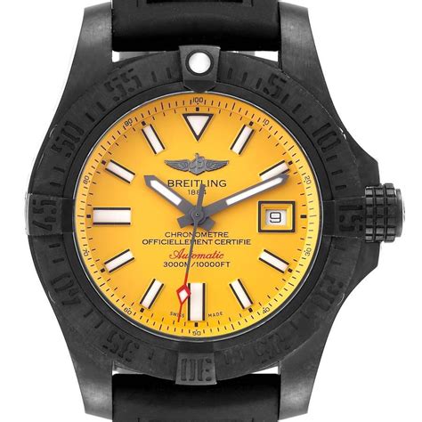 breitling seawolf 2 yellow|breitling yellow face watch.